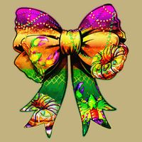 Mardi Gras King Cake Coquette Bow Crawfish Carnival Cooling Performance Crew T-Shirt