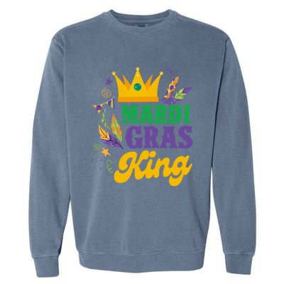 Mardi Gras King Funny Mardi Gras Carnival Party Gift Garment-Dyed Sweatshirt