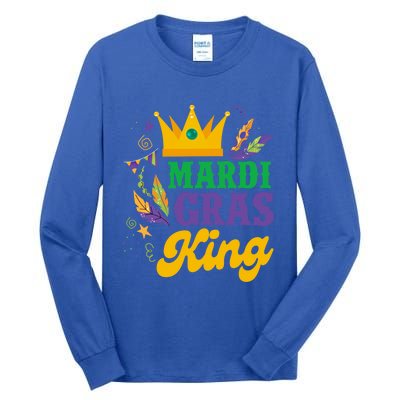 Mardi Gras King Funny Mardi Gras Carnival Party Gift Tall Long Sleeve T-Shirt