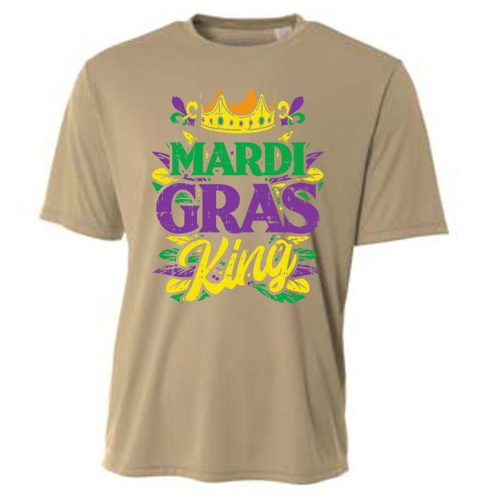 Mardi Gras King Crown Funny Mardi Gras Carnival Cooling Performance Crew T-Shirt