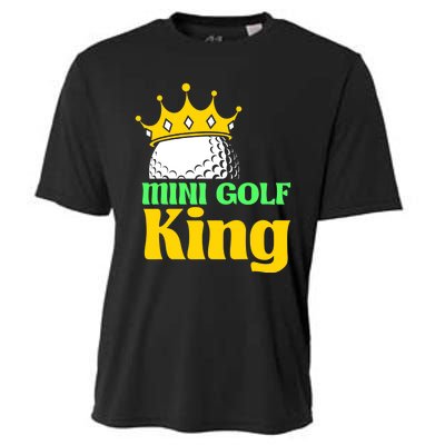 Mini Golf King Funny Mini Golf Player Cooling Performance Crew T-Shirt