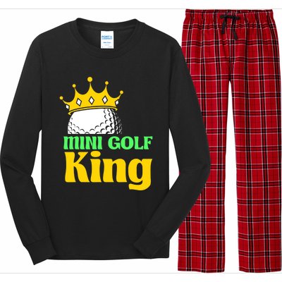 Mini Golf King Funny Mini Golf Player Long Sleeve Pajama Set