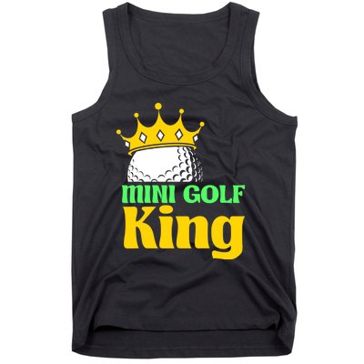 Mini Golf King Funny Mini Golf Player Tank Top