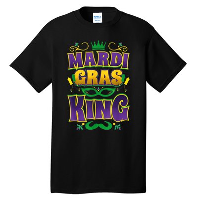 Mardi Gras King Fun Parade Mardi Gras Carnival Costume Party Tall T-Shirt