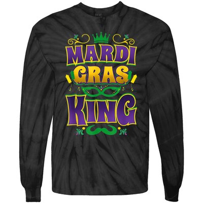 Mardi Gras King Fun Parade Mardi Gras Carnival Costume Party Tie-Dye Long Sleeve Shirt