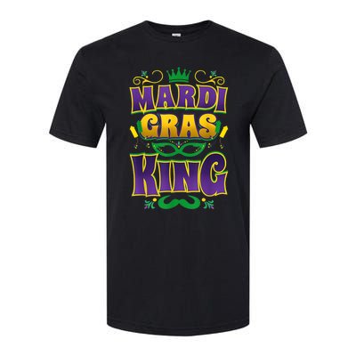 Mardi Gras King Fun Parade Mardi Gras Carnival Costume Party Softstyle CVC T-Shirt