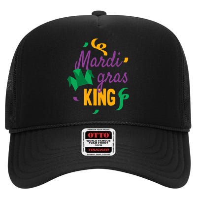 Mardi Gras King High Crown Mesh Back Trucker Hat