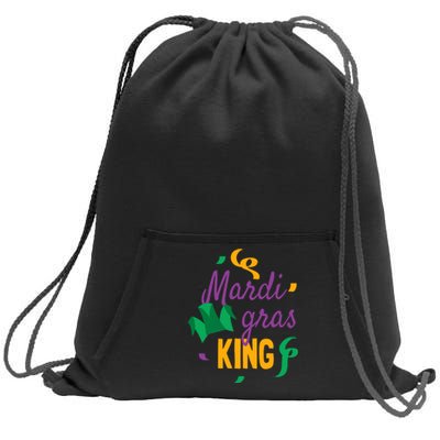 Mardi Gras King Sweatshirt Cinch Pack Bag