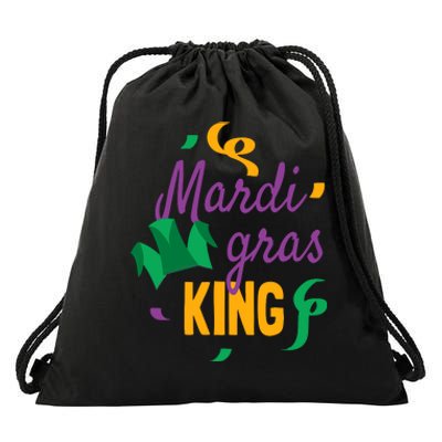 Mardi Gras King Drawstring Bag