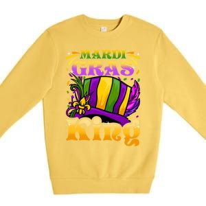 Mardi Gras King Gift Fun Parade Mardi Gras Party Gift Cool Gift Premium Crewneck Sweatshirt