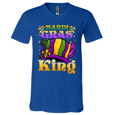 Mardi Gras King Gift Fun Parade Mardi Gras Party Gift Cool Gift V-Neck T-Shirt