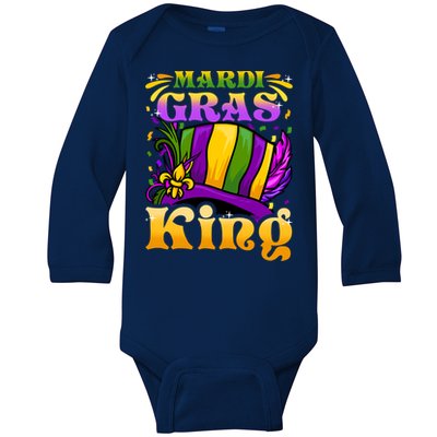 Mardi Gras King Gift Fun Parade Mardi Gras Party Gift Cool Gift Baby Long Sleeve Bodysuit