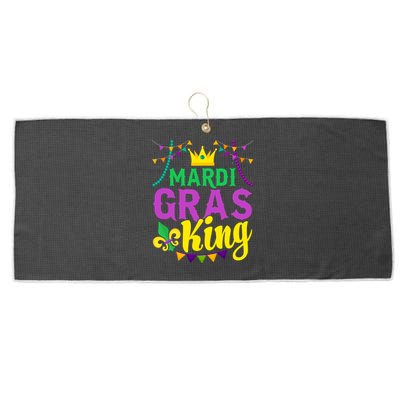 Mardi Gras King Funny Mardi Gras Festival Party Cute Gift Large Microfiber Waffle Golf Towel