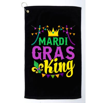 Mardi Gras King Funny Mardi Gras Festival Party Cute Gift Platinum Collection Golf Towel