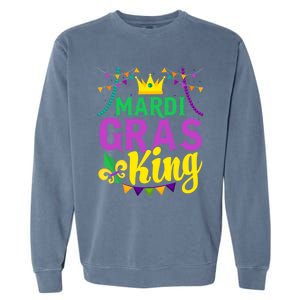 Mardi Gras King Funny Mardi Gras Festival Party Cute Gift Garment-Dyed Sweatshirt