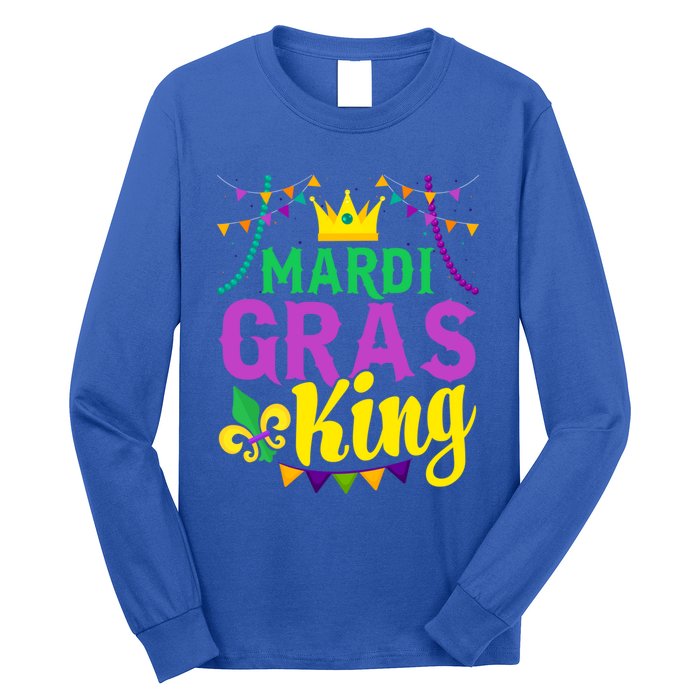 Mardi Gras King Funny Mardi Gras Festival Party Cute Gift Long Sleeve Shirt