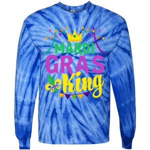 Mardi Gras King Funny Mardi Gras Festival Party Cute Gift Tie-Dye Long Sleeve Shirt