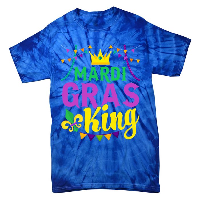 Mardi Gras King Funny Mardi Gras Festival Party Cute Gift Tie-Dye T-Shirt