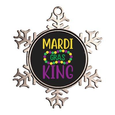 Mardi Gras King Metallic Star Ornament