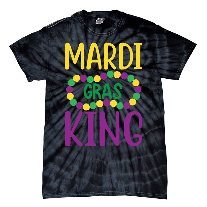 Mardi Gras King Tie-Dye T-Shirt