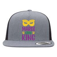 Mardi Gras King Flat Bill Trucker Hat