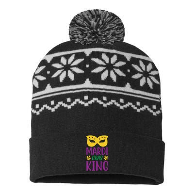 Mardi Gras King USA-Made Snowflake Beanie