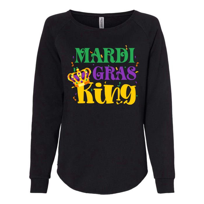 Mardi Gras King Crown Funny Mardi Gras Costume Womens California Wash Sweatshirt