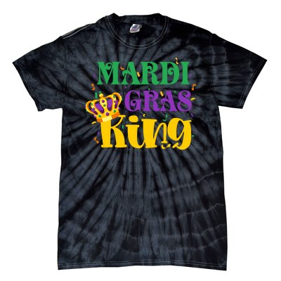 Mardi Gras King Crown Funny Mardi Gras Costume Tie-Dye T-Shirt