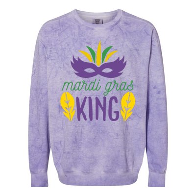 Mardi Gras King Colorblast Crewneck Sweatshirt