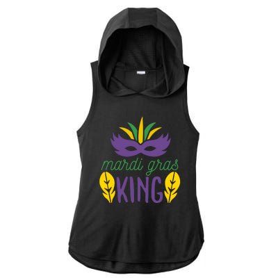 Mardi Gras King Ladies PosiCharge Tri-Blend Wicking Draft Hoodie Tank