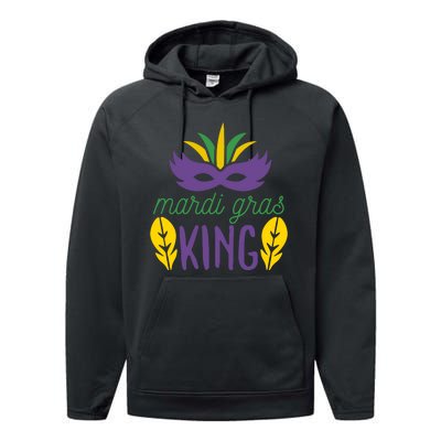 Mardi Gras King Performance Fleece Hoodie