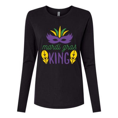 Mardi Gras King Womens Cotton Relaxed Long Sleeve T-Shirt