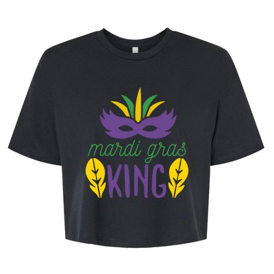 Mardi Gras King Bella+Canvas Jersey Crop Tee