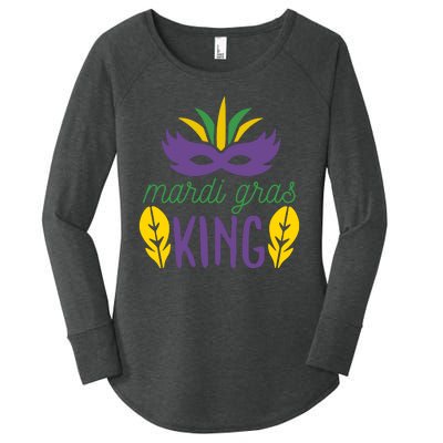 Mardi Gras King Women's Perfect Tri Tunic Long Sleeve Shirt