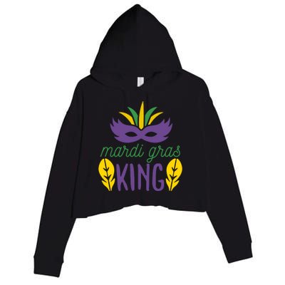 Mardi Gras King Crop Fleece Hoodie