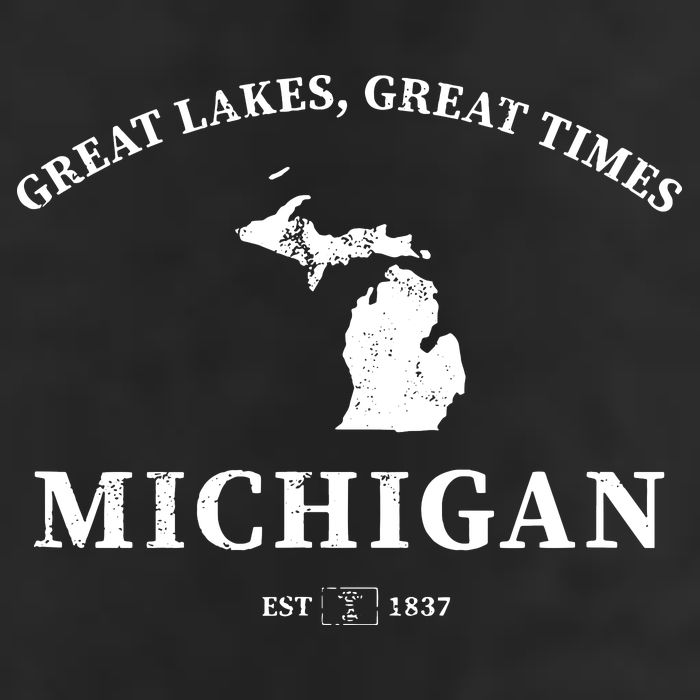 Michigan Great Lakes Great Times 7 Panel Mesh Trucker Snapback Hat