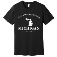 Michigan Great Lakes Great Times Premium T-Shirt