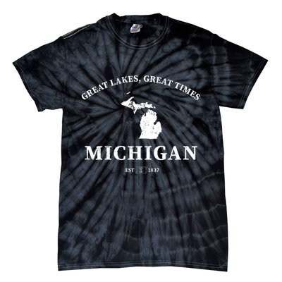 Michigan Great Lakes Great Times Tie-Dye T-Shirt