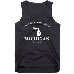 Michigan Great Lakes Great Times Tank Top