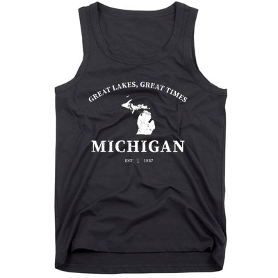 Michigan Great Lakes Great Times Tank Top