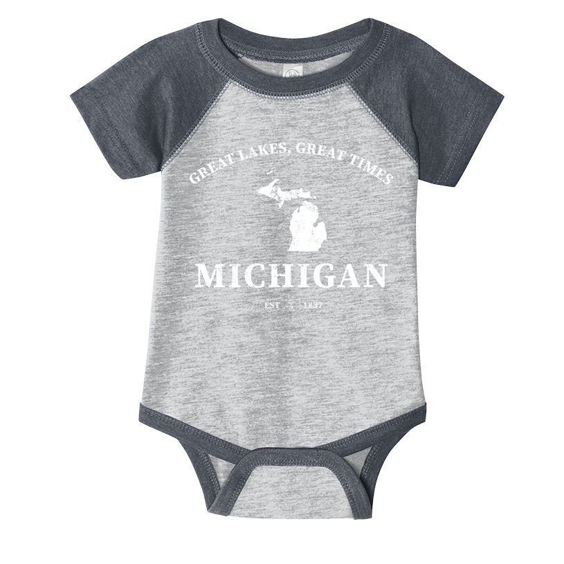 Michigan Great Lakes Great Times Infant Baby Jersey Bodysuit