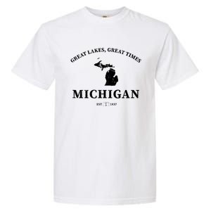 Michigan Great Lakes Great Times Garment-Dyed Heavyweight T-Shirt