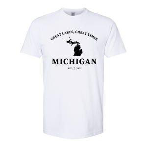 Michigan Great Lakes Great Times Softstyle CVC T-Shirt