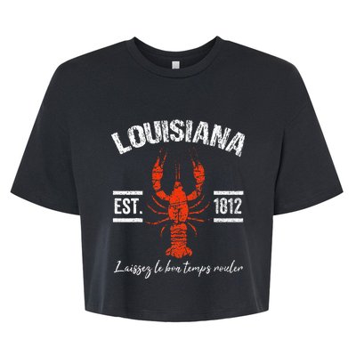 Mardi Gras Louisiana Crawfish Tee New Orleans Men Women Gift Bella+Canvas Jersey Crop Tee