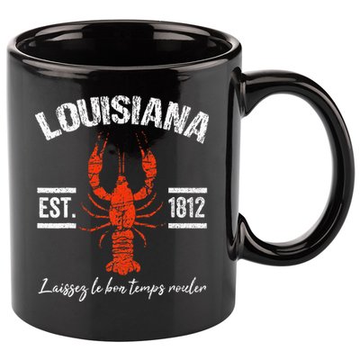 Mardi Gras Louisiana Crawfish Tee New Orleans Men Women Gift 11oz C Handle Ceramic Mug