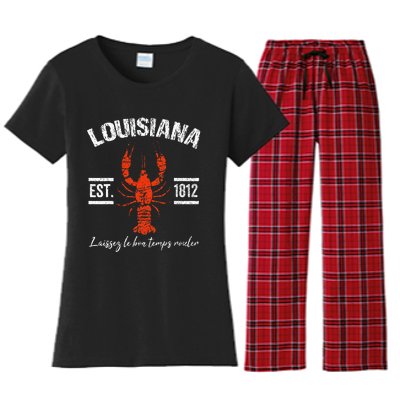 Mardi Gras Louisiana Crawfish Tee New Orleans Men Women Gift Women's Flannel Pajama Set