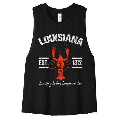 Mardi Gras Louisiana Crawfish Tee New Orleans Men Women Gift Women's Racerback Cropped Tank