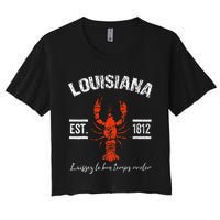 Mardi Gras Louisiana Crawfish Tee New Orleans Men Women Gift Women's Crop Top Tee