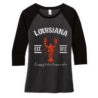 Mardi Gras Louisiana Crawfish Tee New Orleans Men Women Gift Women's Tri-Blend 3/4-Sleeve Raglan Shirt