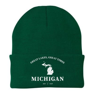 Michigan Great Lakes Great Times Knit Cap Winter Beanie